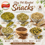 Clay pot roasted snacks