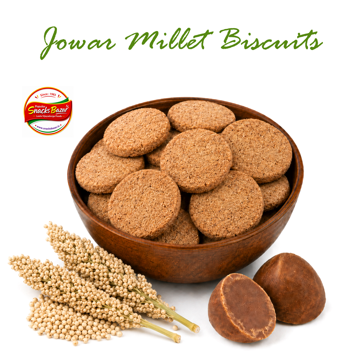 Jowar PALM JAGGERY SORGHUM BISCUITS - Image 1