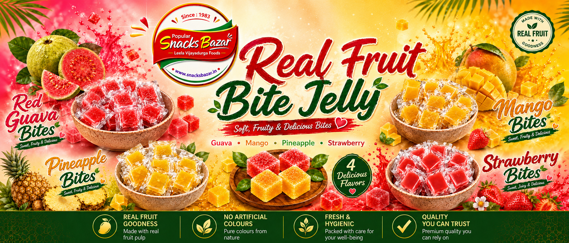 Real Fruit Jelley banner