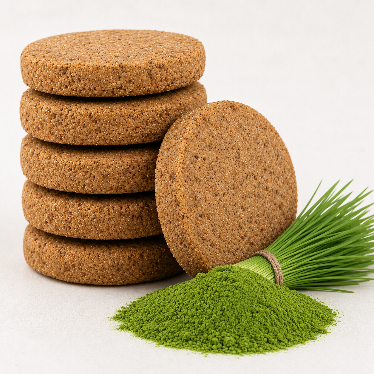 Wheat Grass Palm Jaggery Wheat Grass Biscuit - Image 1